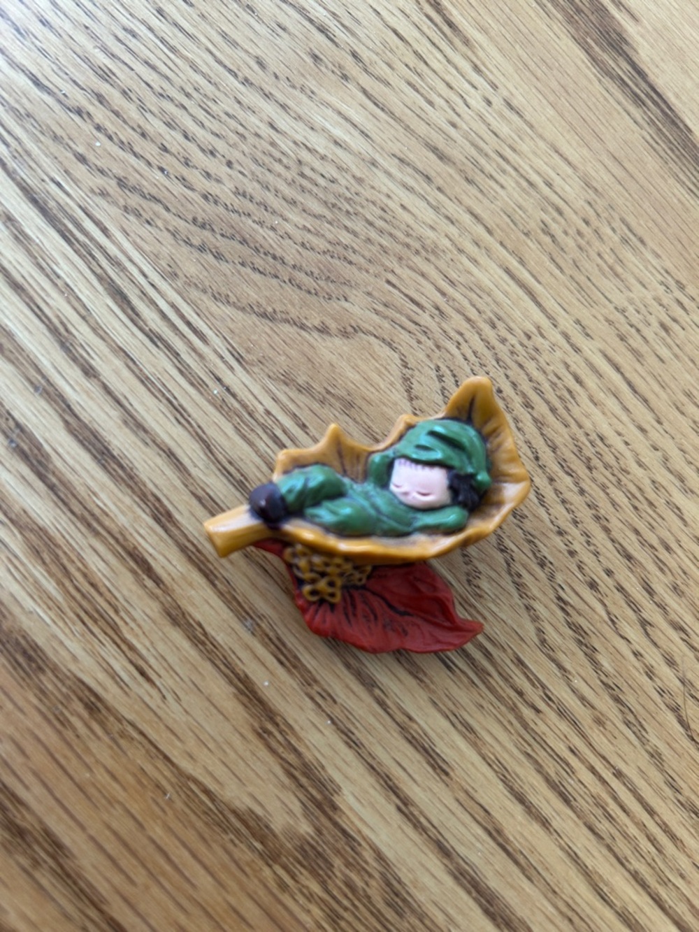 Hallmark Cards Sleeping Elf Brooch